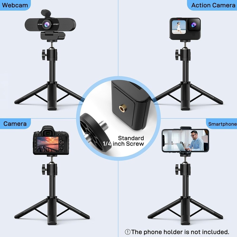 Adjustable Height Mini Tripod for C960 Webcam