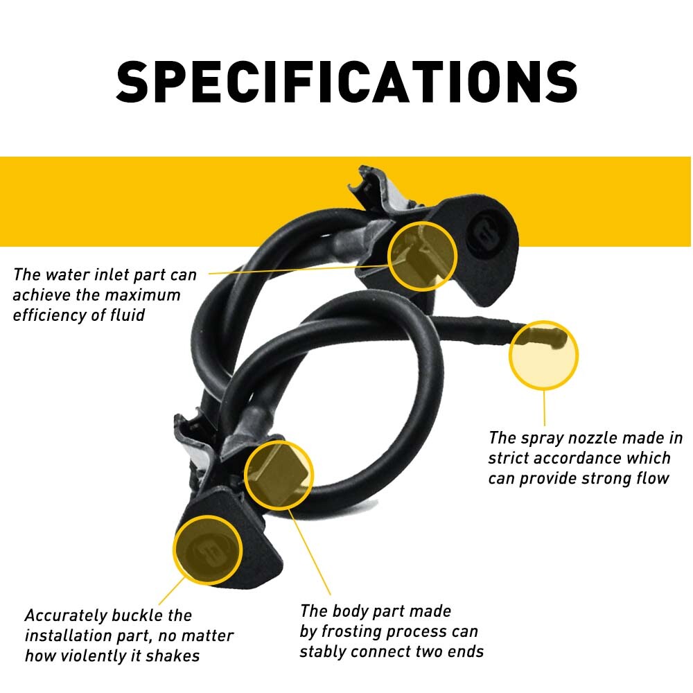 2X Windshield Wiper Washer Nozzle Sprayer For Ford Explorer 2011-2018 Jets EOU