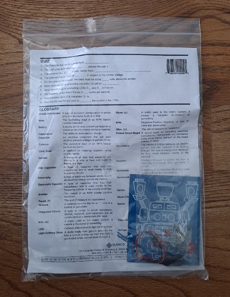 Elenco K-17 LED Robot Blinker Kit