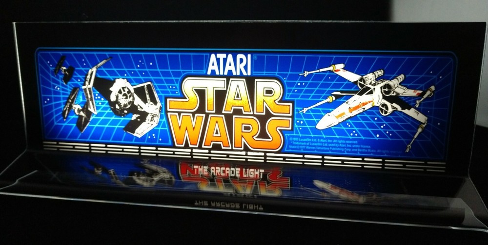 STAR WARS Backlit 4" x 11" Marquee w/ The Arcade Light Display