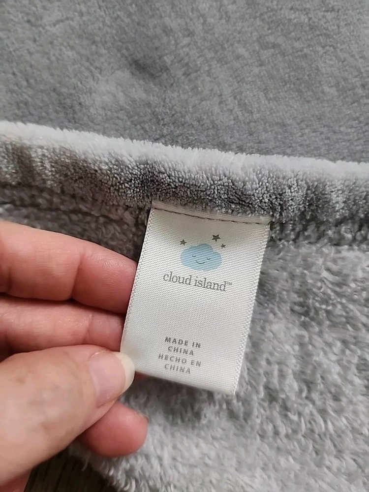 Cloud Island Target Mommy Baby Elephants Grey Plush Security Blanket Soft EUC