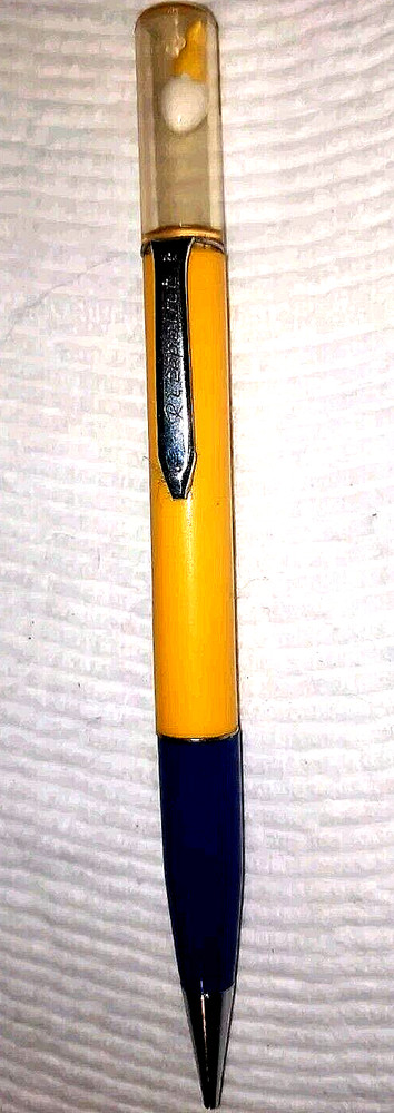 FLOATY HATCHING EGG-"RITEPOINT" Blank Yellow and Black Working Mech Pencil