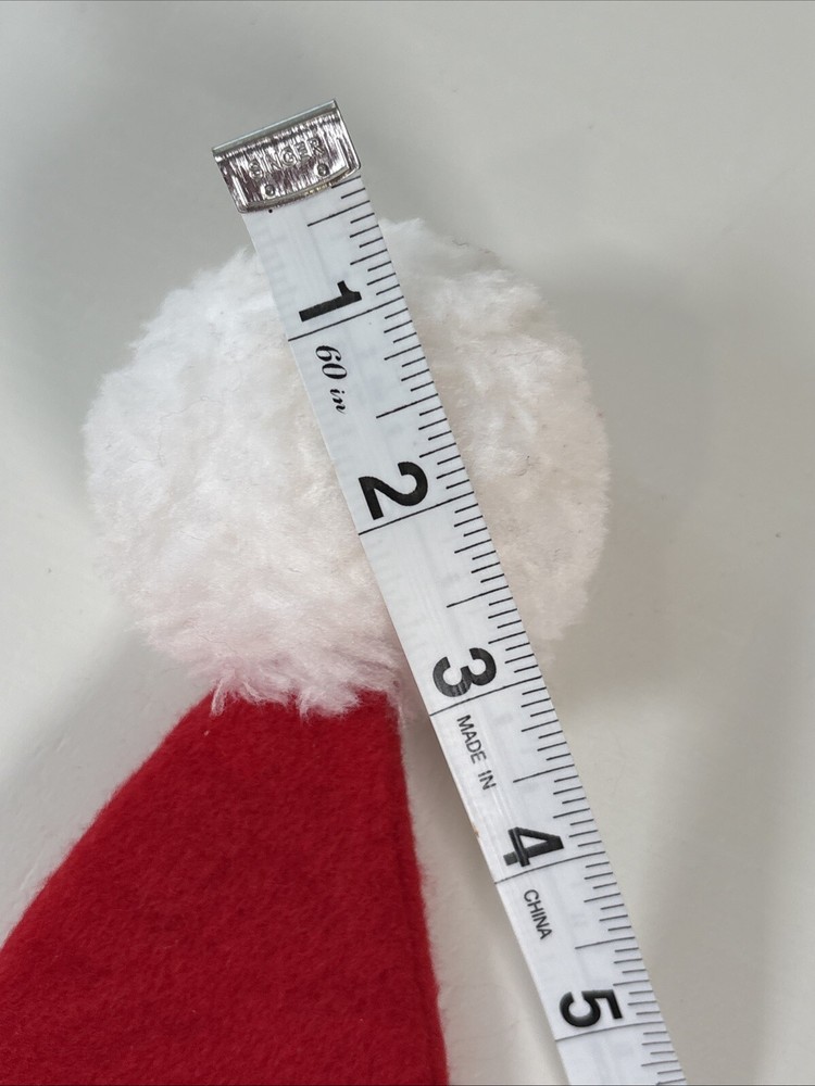 4 Holiday Time Santa Hat Size Large Red White