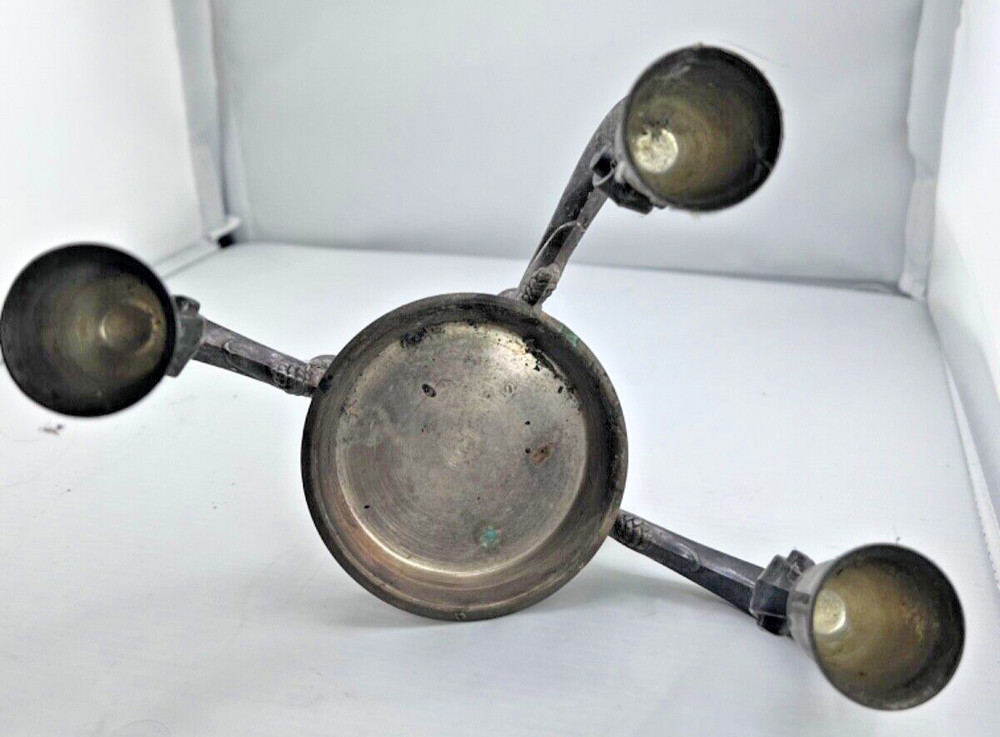 Towle Silverplate Candle Holder Missing One Holder Size Width: 8” Height: 5”