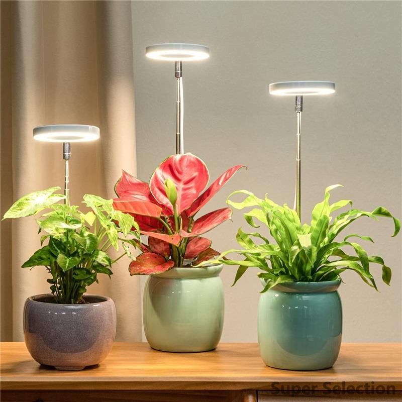 Full Spectrum LED Grow Light With Timer, Dimming, USB For Indoor Plants