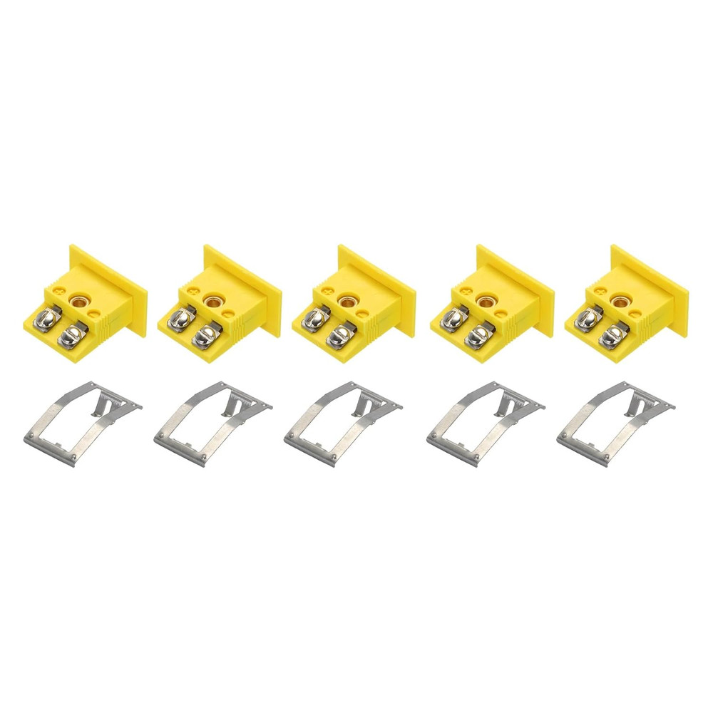 K Type Panel Mount Thermocouple Female Mini Socket High Temperature 220°C(428°F)