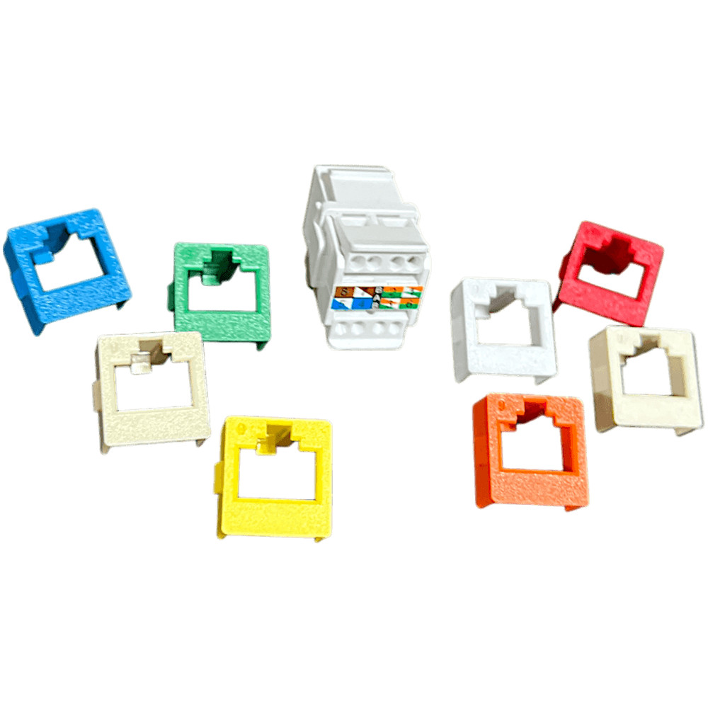 Suttle STAR6000C6T Mediamax Tool-less Cat6 Data Jacks W/8 Colored Bezel