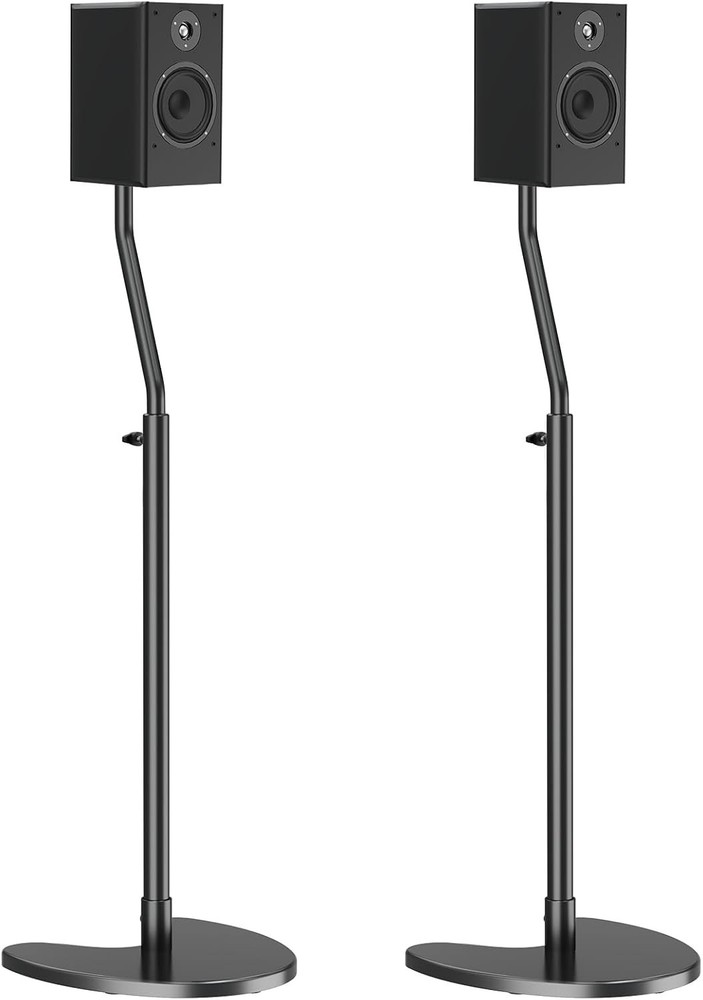 Adjustable Speaker Stands, Heavy Duty Base, 11 Lbs Capacity