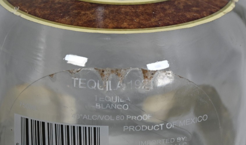 EMPTY 1921 Tequila Blanco 100% De Agave Liquor Bottle 750 ml