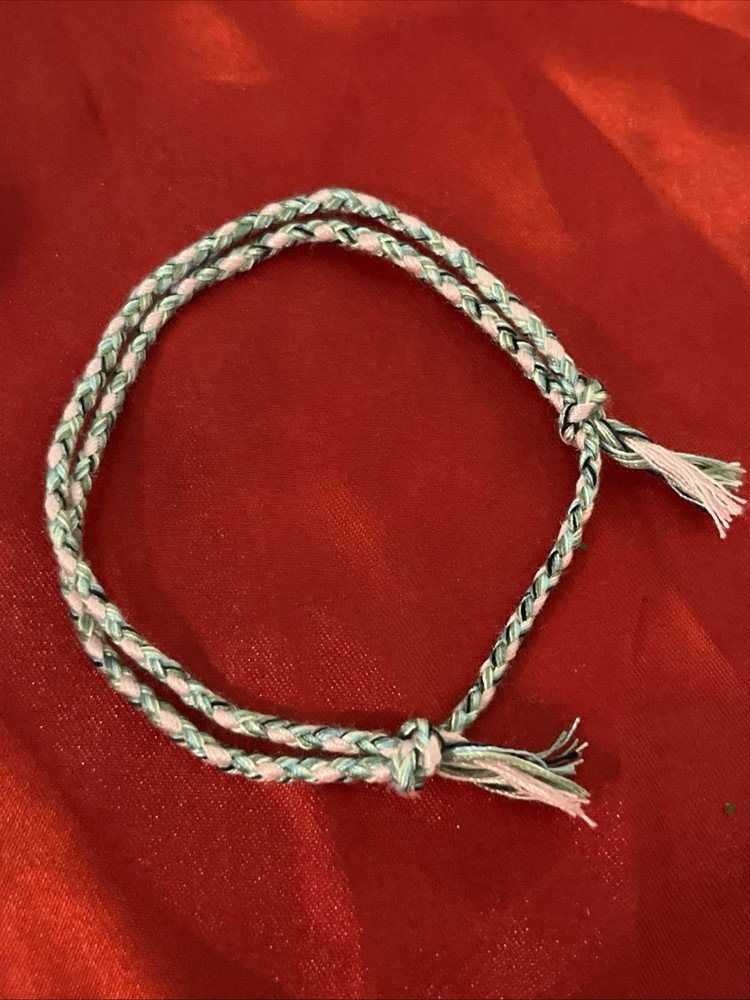 NEW BOHO BRAID THREAD FRIENDSHIP BRACELET ADJUSTABLE PINK OLIVE AQUA BLACK WHITE