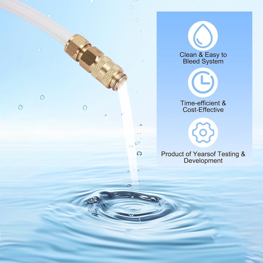 YCMobilya Seastar Hydraulic Steering Bleed Kit 【LeakProof & Quick Connection】...