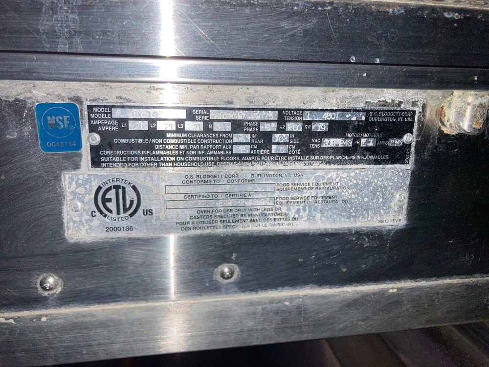 blodgett combi oven BX14E