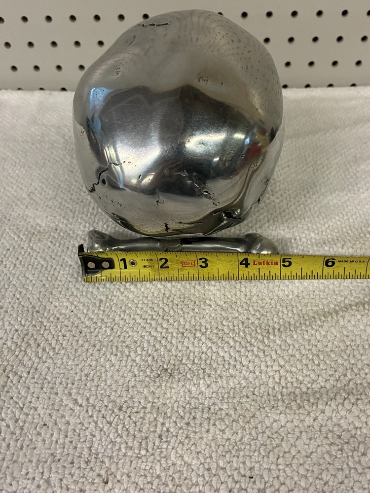 Silver Colored Skull 6"x5.5"x5" Decor