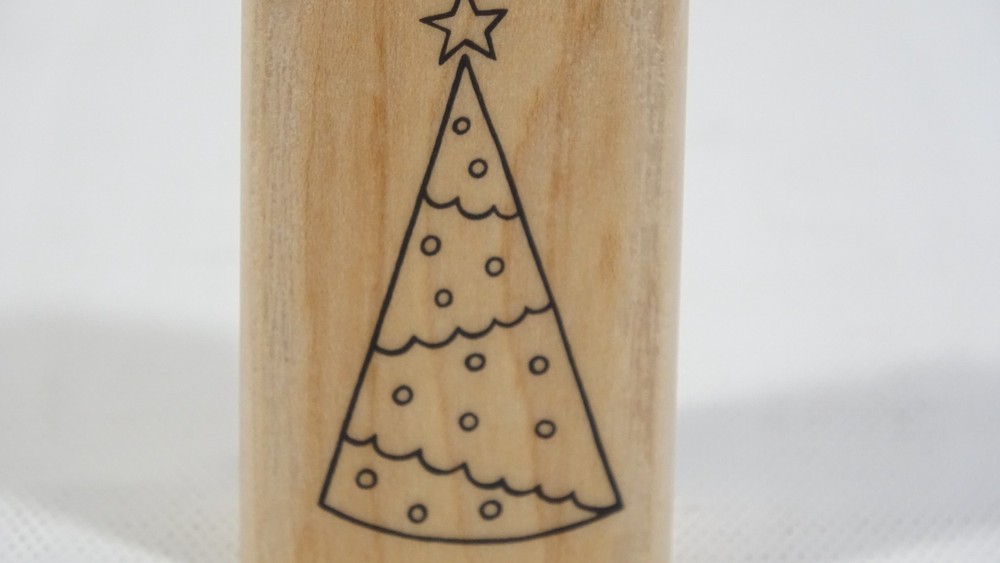 A Muse Art Rubber Stamp Holiday Tree 2-2172D