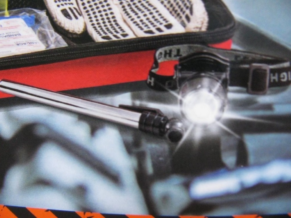 Dirty Dog Emergency Auto Breakdown Kit 6 Tools BLACK NWT