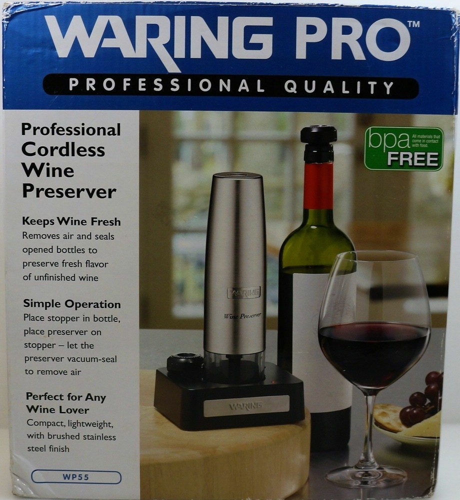 New Waring Pro WP55 Cordless Wine Preserver Charging Base Only