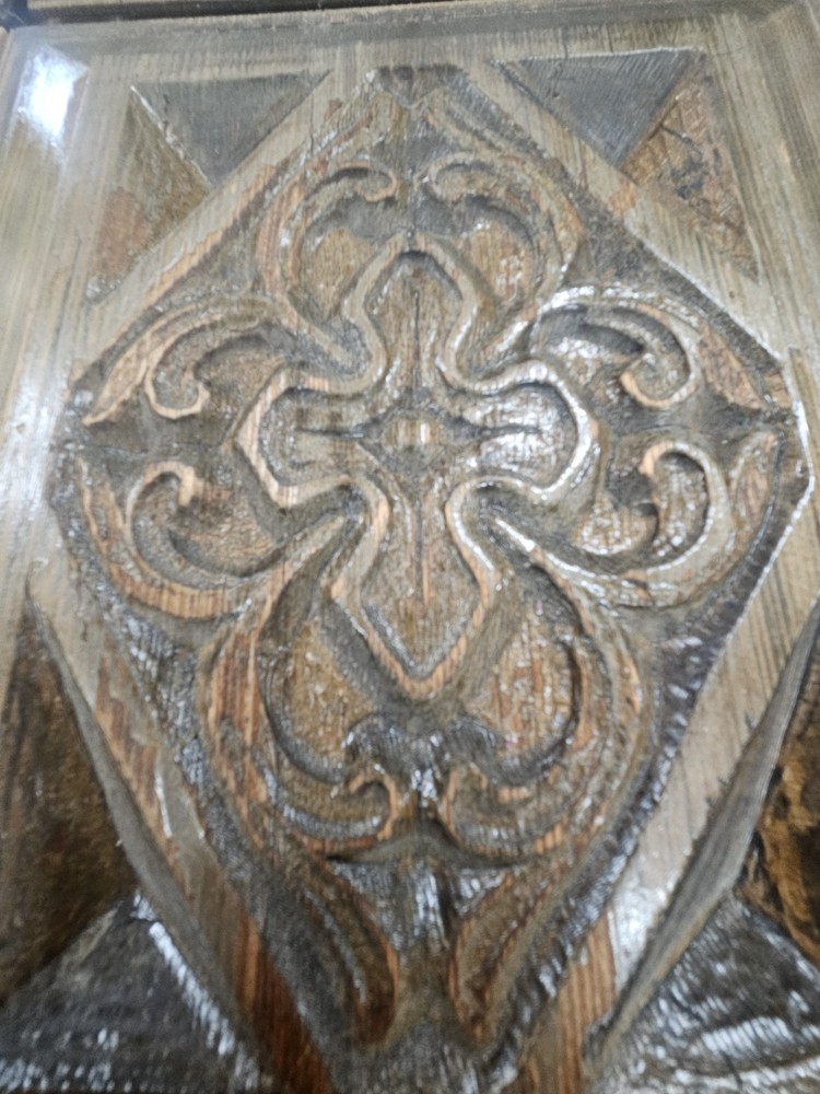 8 Gothic Wood Carved Door Panel Inserts