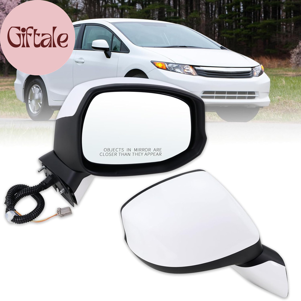 Right Passenger Side Mirror Compatible with 2012 2013 2014 2015 Honda CIVIC with