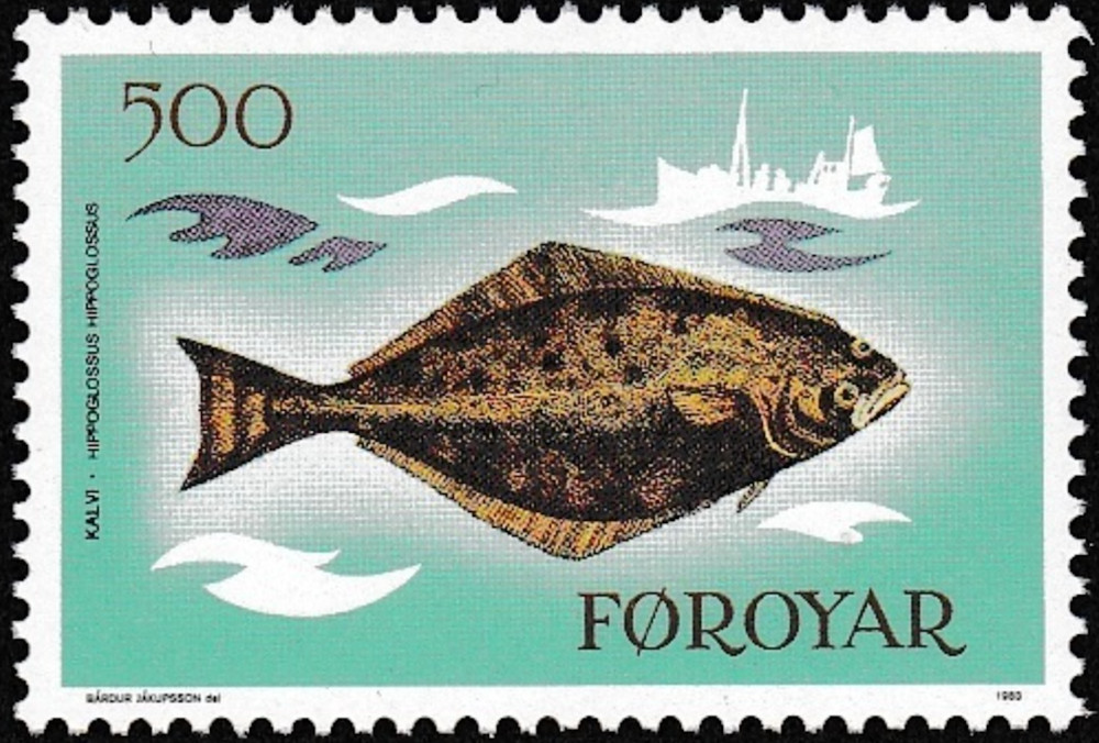 Faroe #Mi88 MNH 1983 Fish Atlantic Halibut [99]
