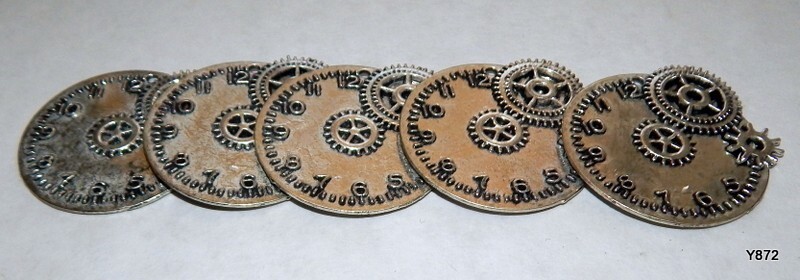 10 QTY Mechanical Clock Pendants