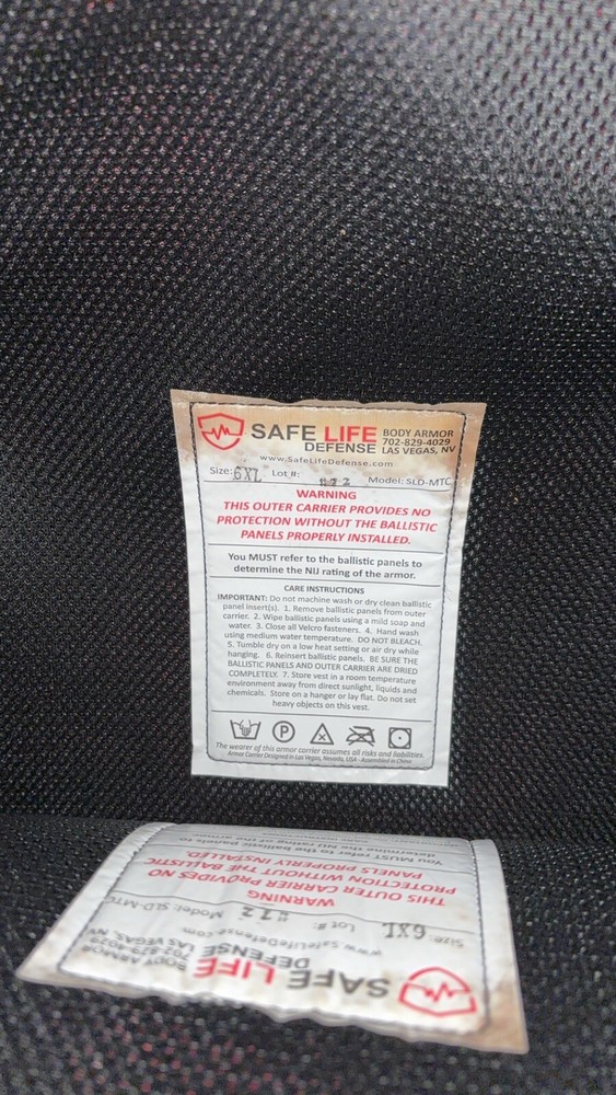 safe life defense body armor plates