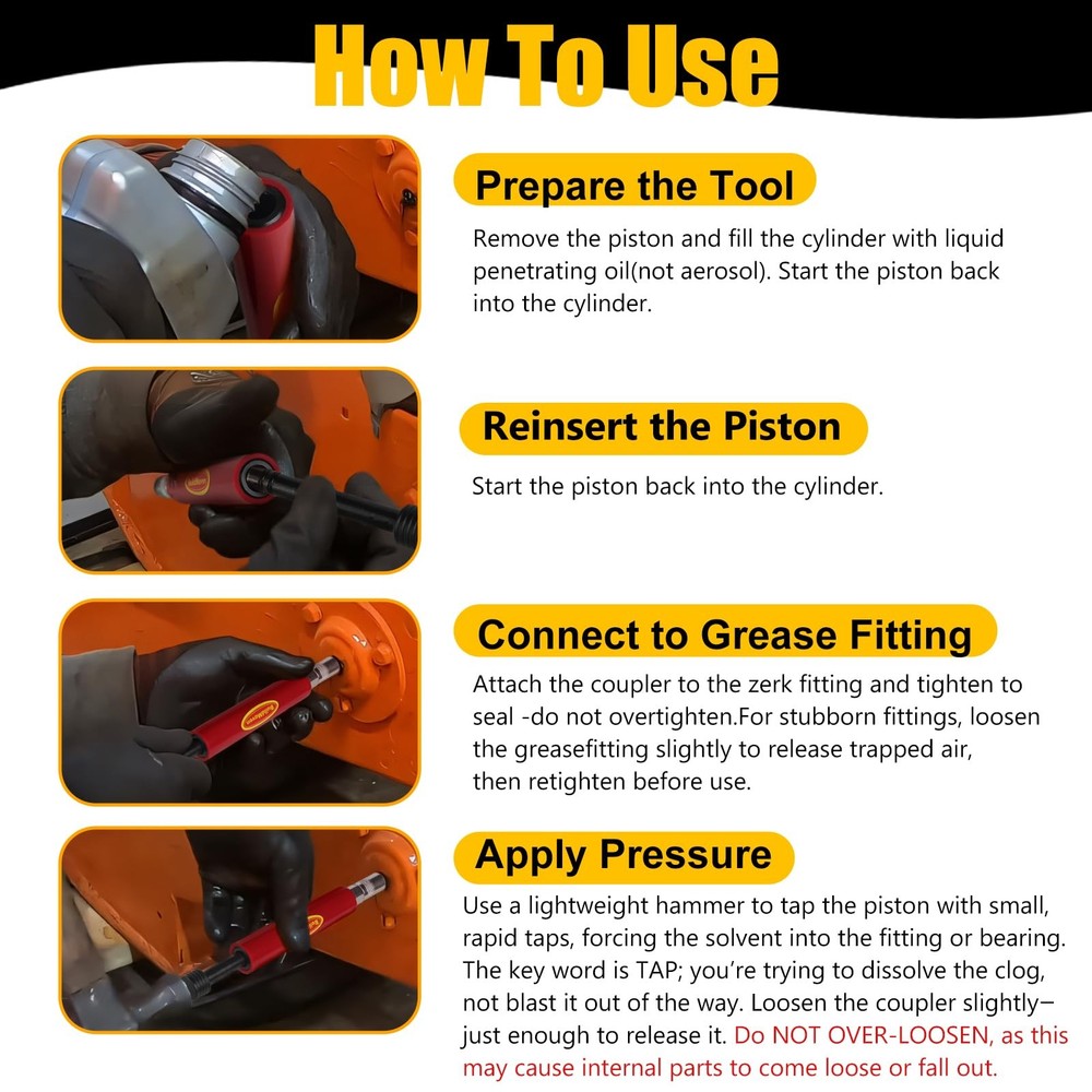 Grease Fitting Cleaning Tool -Grease Zerk Cleaner, Zerk Fitting Cleaning Tool...