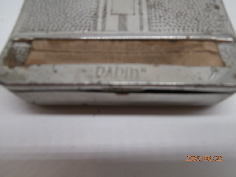 Vintage Rapid Silver Cigarette Rolling/ Cigarette Case