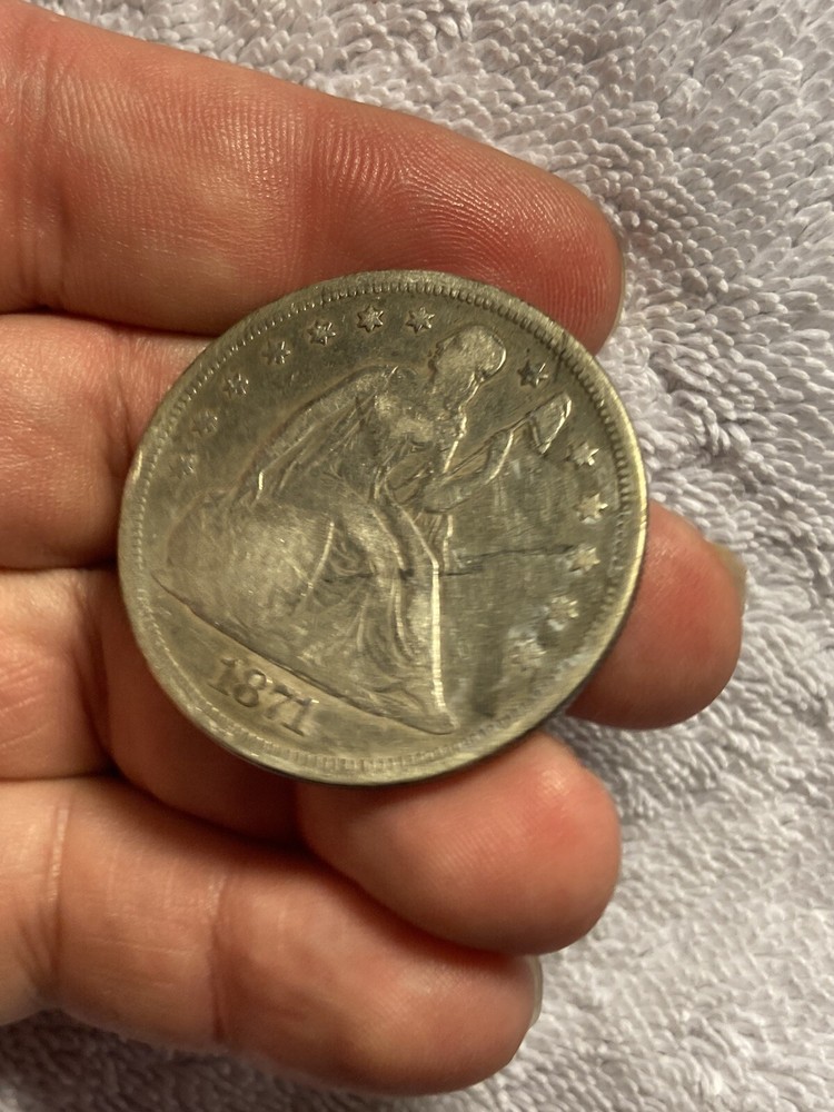 1871 seated liberty dollar