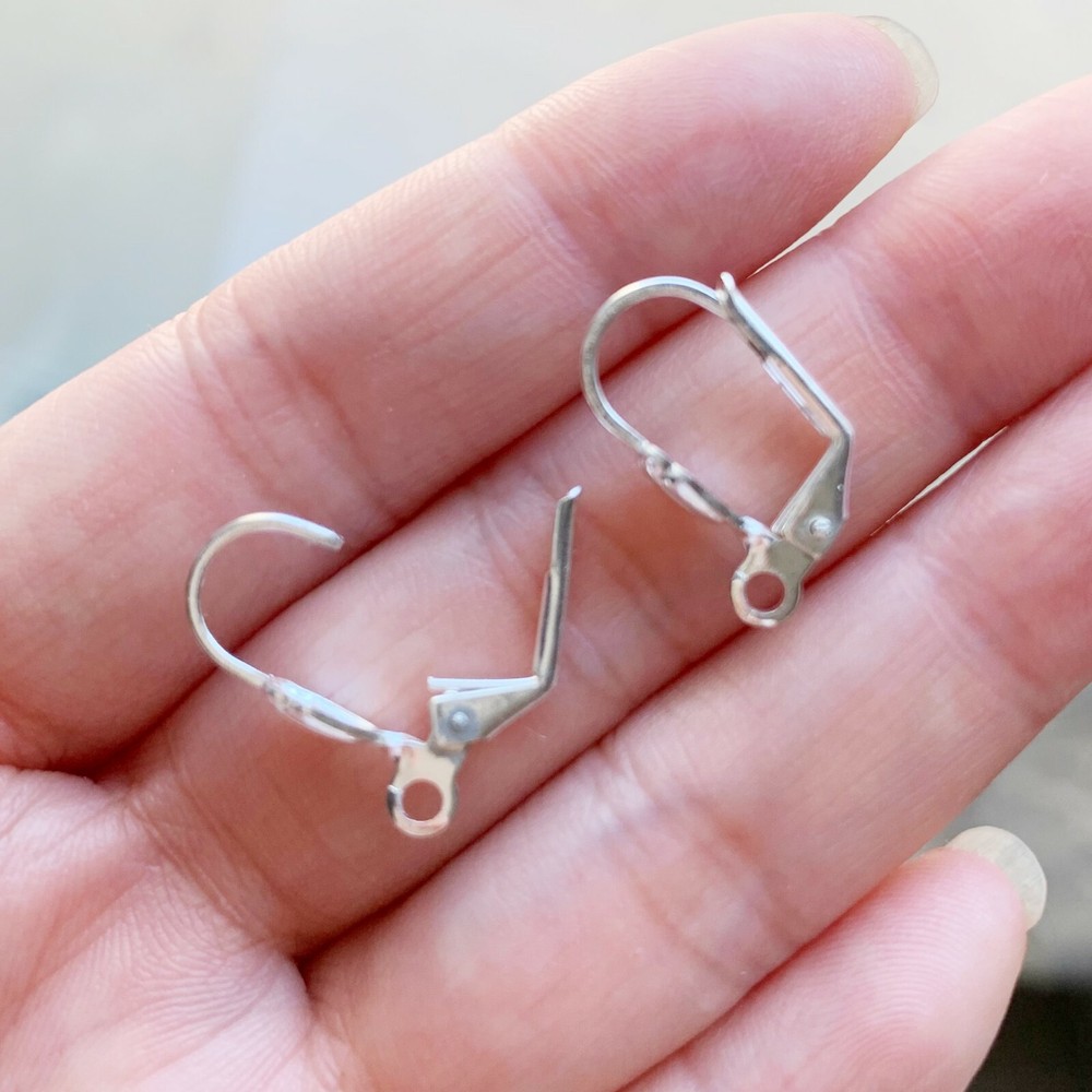 100 Pcs Lever Back Earring Hook Finding