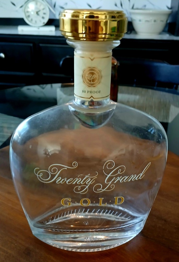 Twenty Grand Gold 80 Proof Empty Bottle With Cork