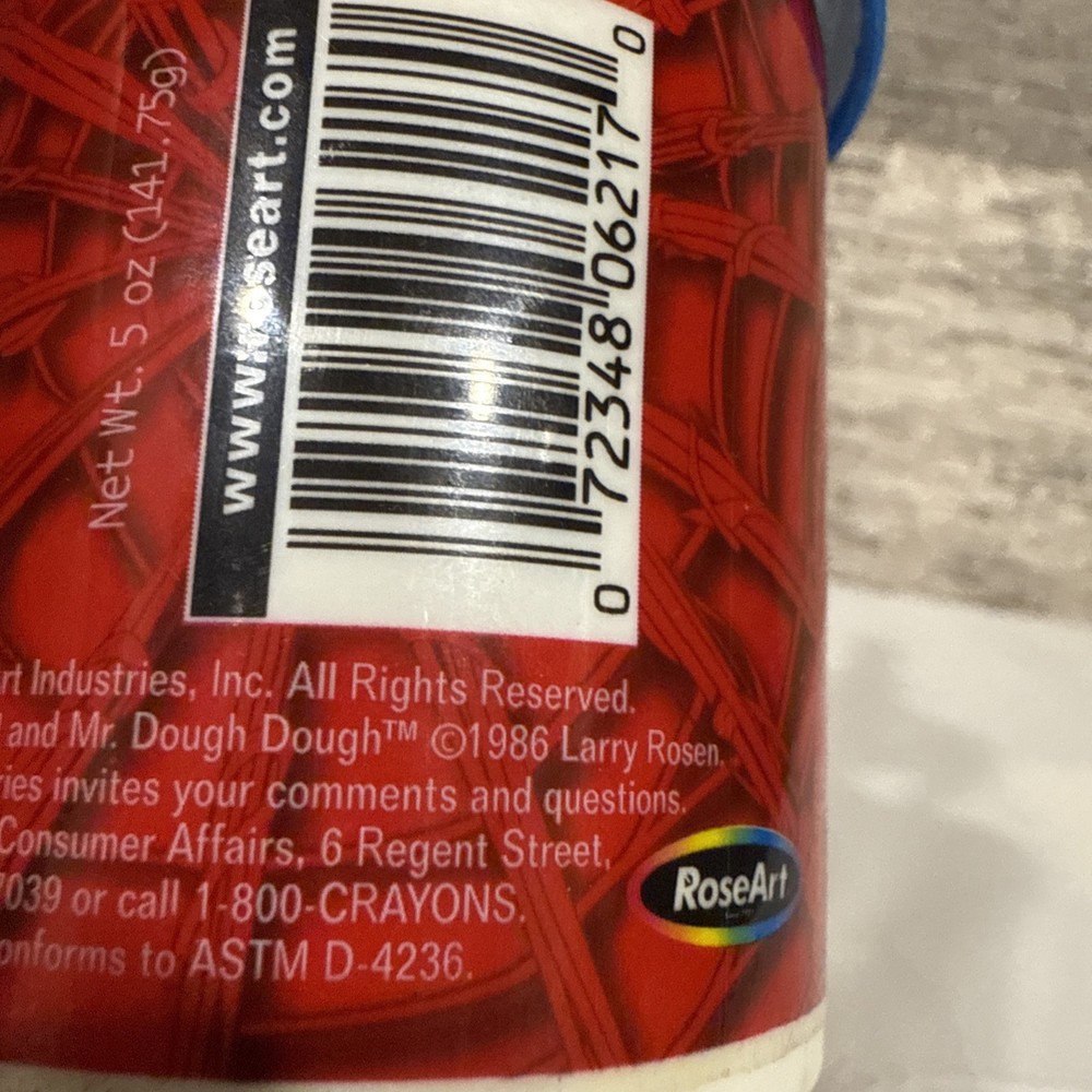 Vintage 2003 Spider-Man Fun Dough Modeling Compound Blue