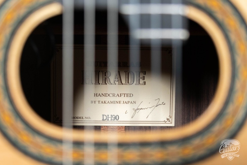 Takamine DH90 / TH90 Hirade Classical Cutaway Nylon String Guitar w/ Case