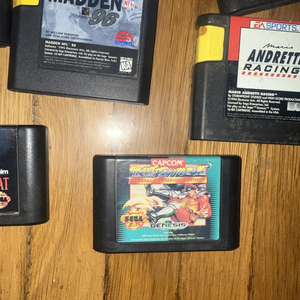 Sega Genesis 2 Black Game Console System Bundle with 2 Controllers and Cables