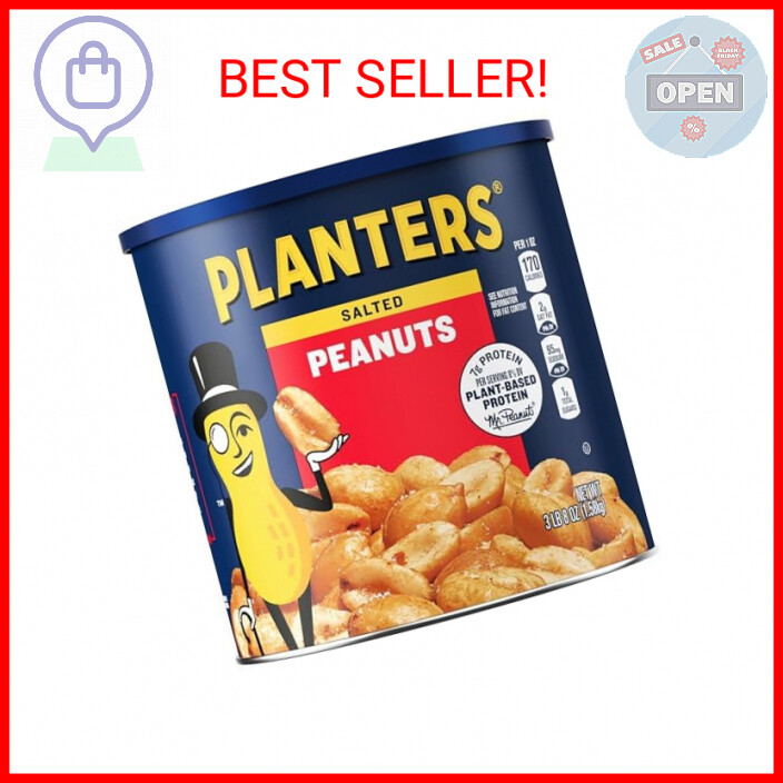 Planters Salted Peanuts (56 oz Canister)