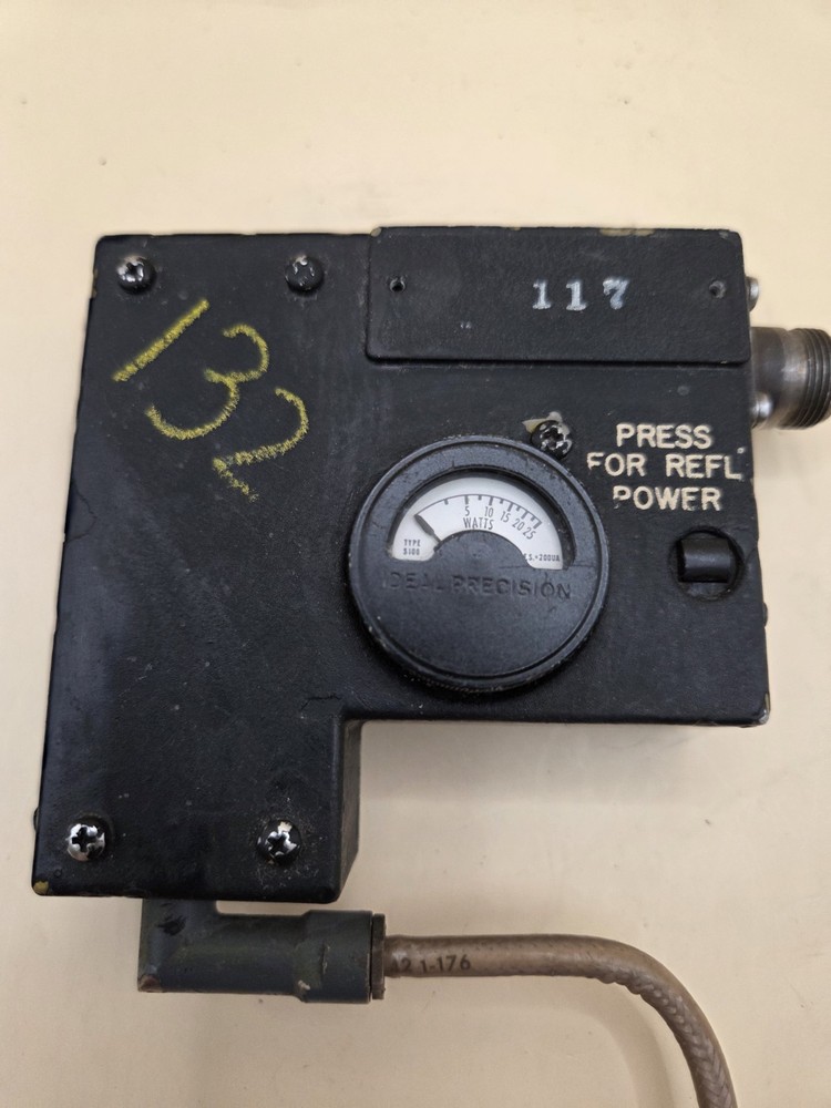 ID-1003/ARC RF Wattmeter U.S. Military Watt Meter Untested