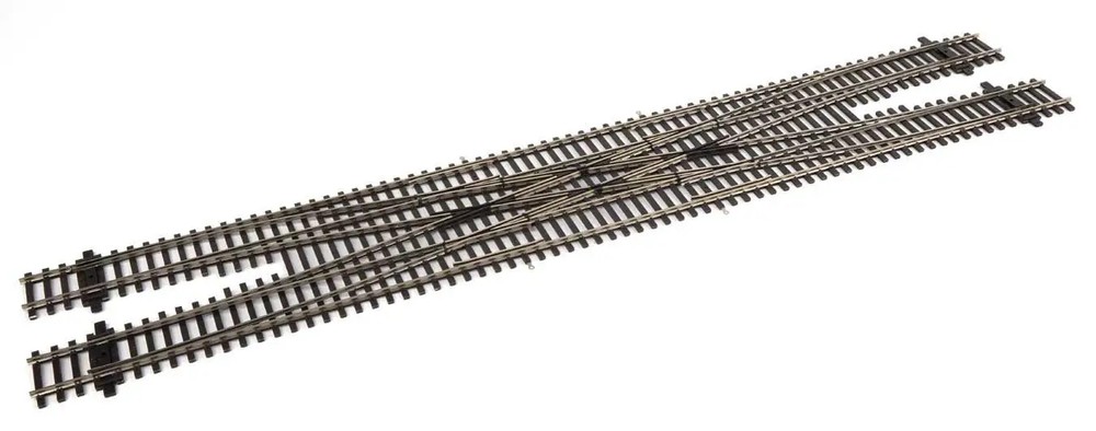 Walthers HO Code 83 Nickel Silver DCC-Friendly #6 Double Crossover Len 948-83051