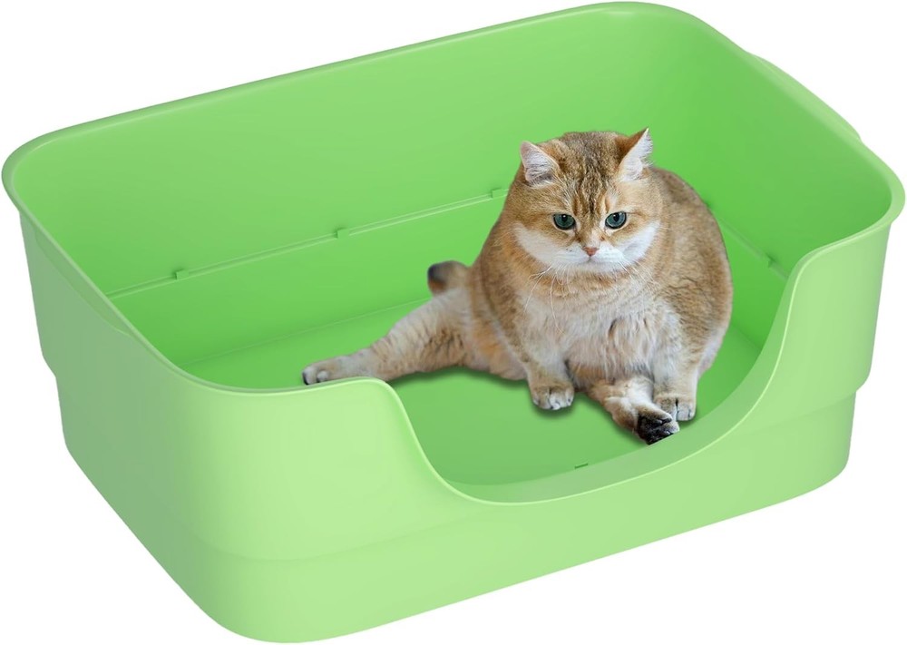 Extra Large Cat Litter Box Big Cats High Sides & Low Enter Design