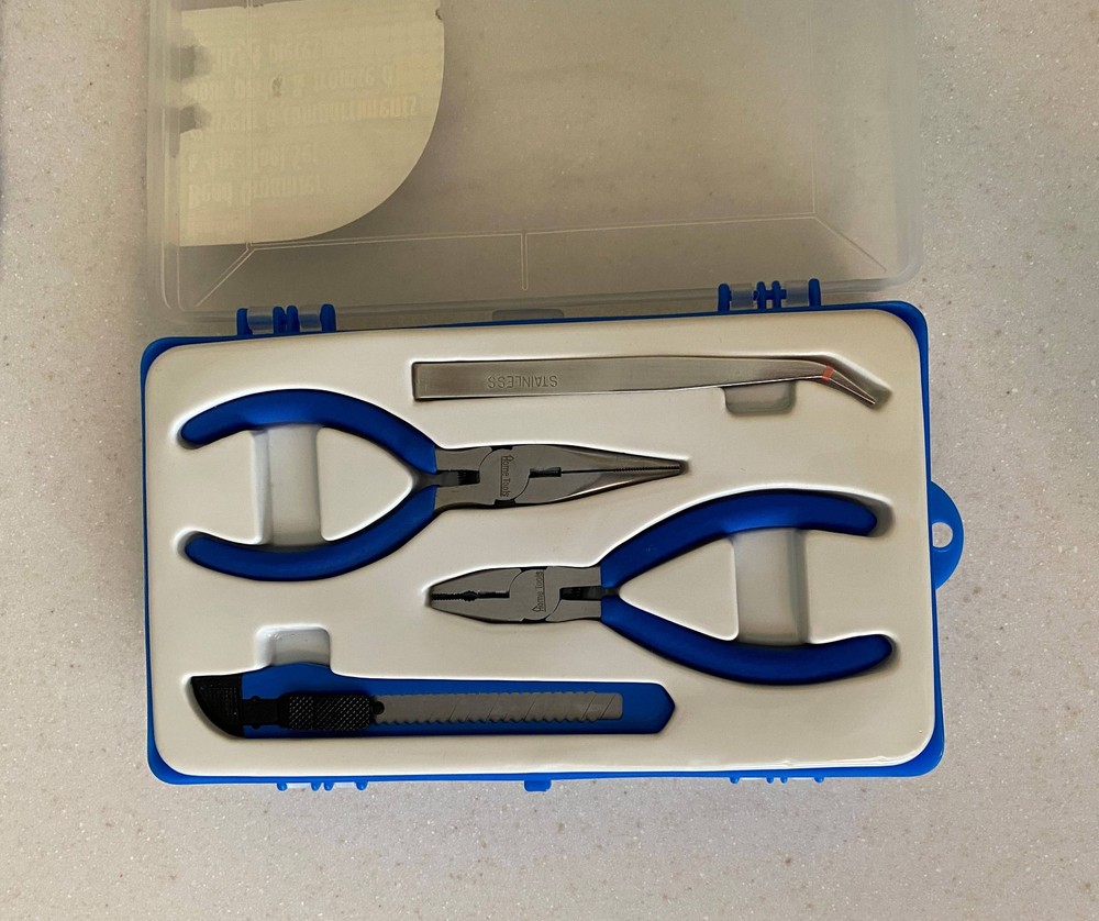 Home Tools Bead Organizer with 4 x Tools and Various Beads