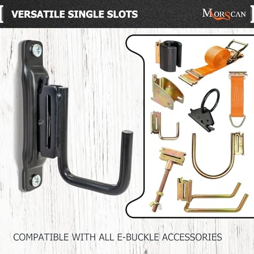 10 Pack E-Track Tie Down Single Slots & 10 Pack 10x Single Slots & 10x J-Hooks