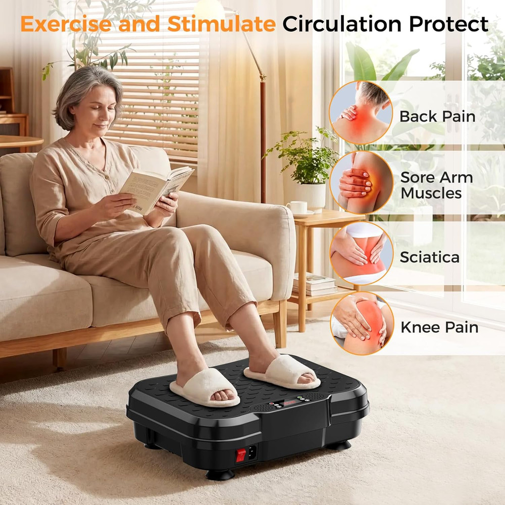 Vibration Plate Exercise Machine for Lymphatic Drainage, Vibration Platform for
