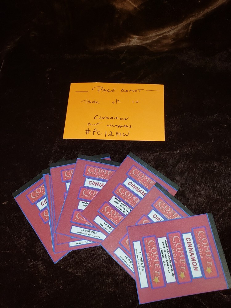 REPRO PACE COMET MINT WRAPPERS "CINNAMON" PACK #PC12 CINNAMON