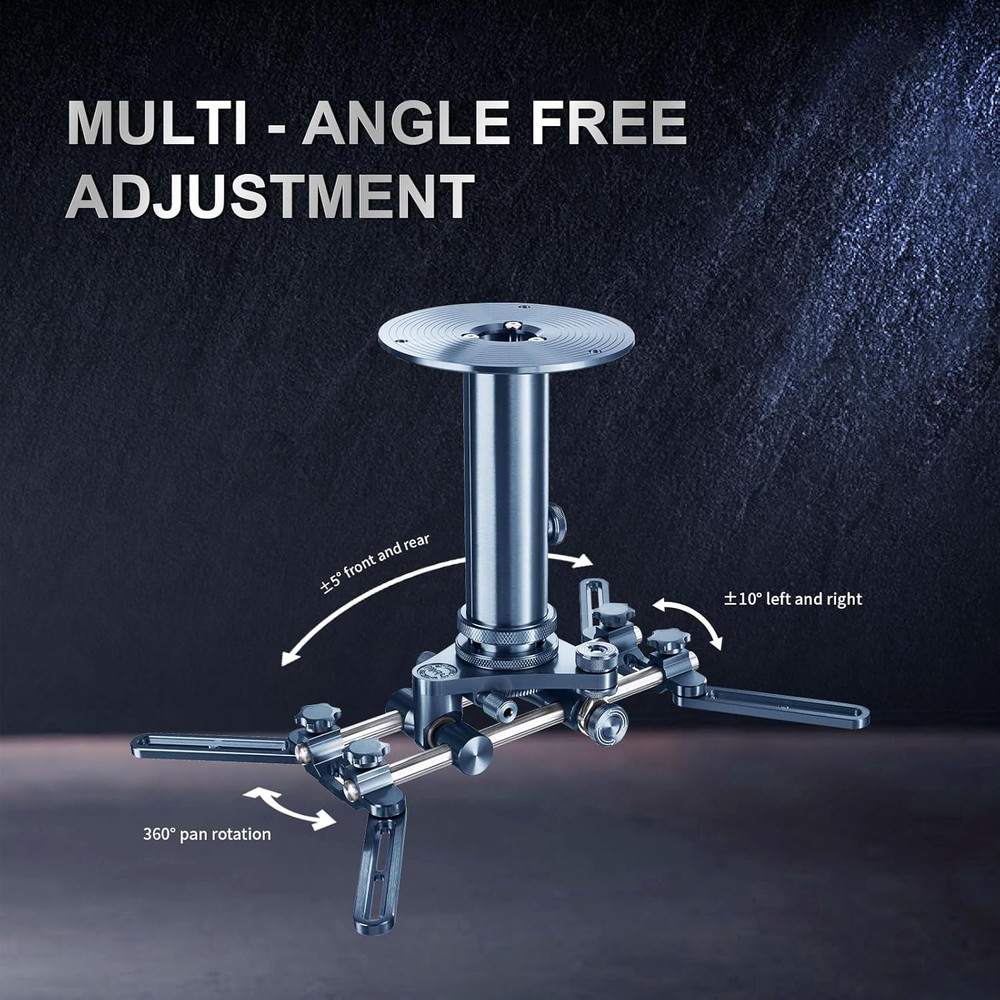 Universal Projector Mount, Ceiling Mount Millimeter-Precision Fine Tuning Tilt S
