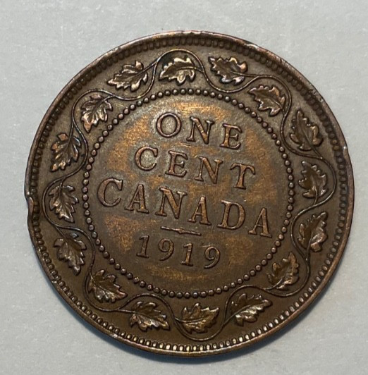 1919 Canada One Cent 1c