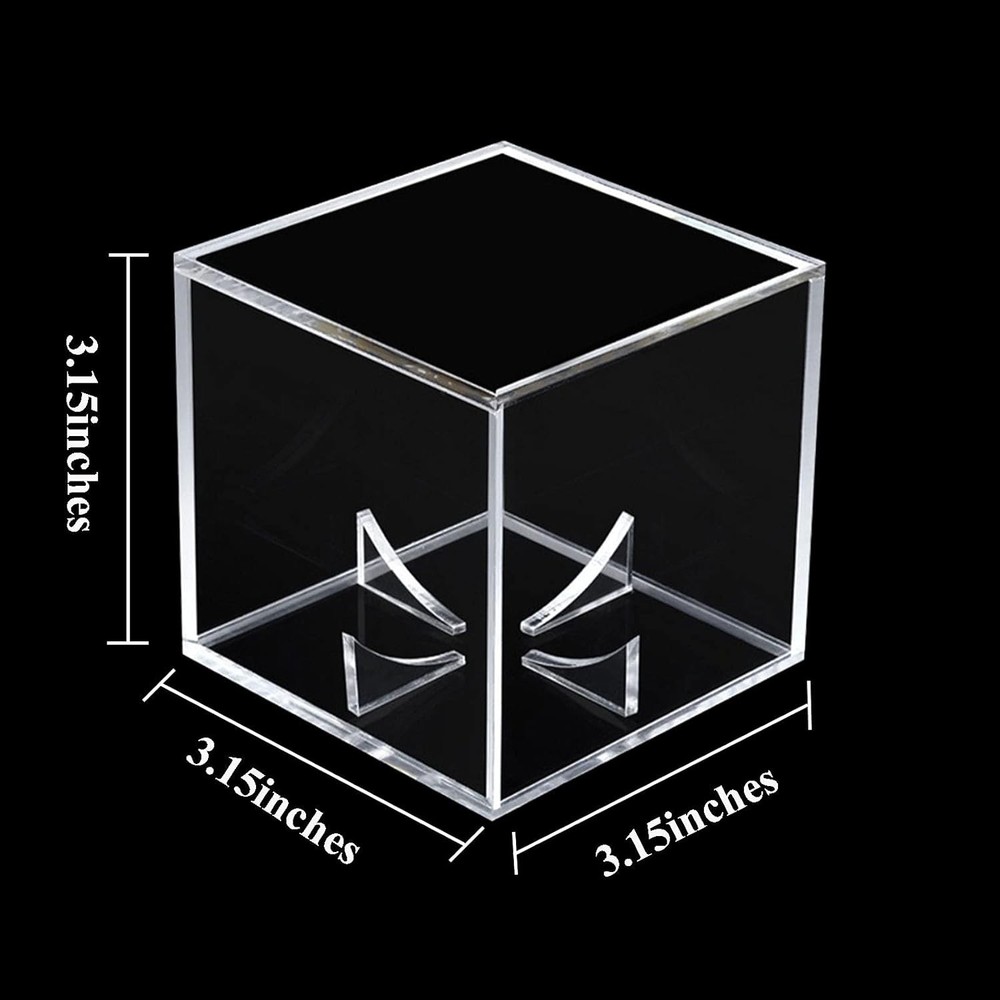 4 Pack Baseball Display Case UV Protected Acrylic FOUR PACK, Clear-4
