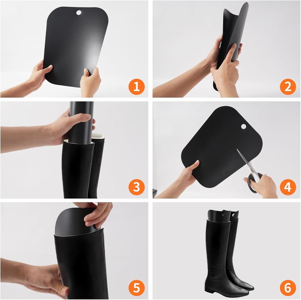 Lightweight 12-Inch Boot Shapers - 4 Pack for Organized and Fresh Boot Storage