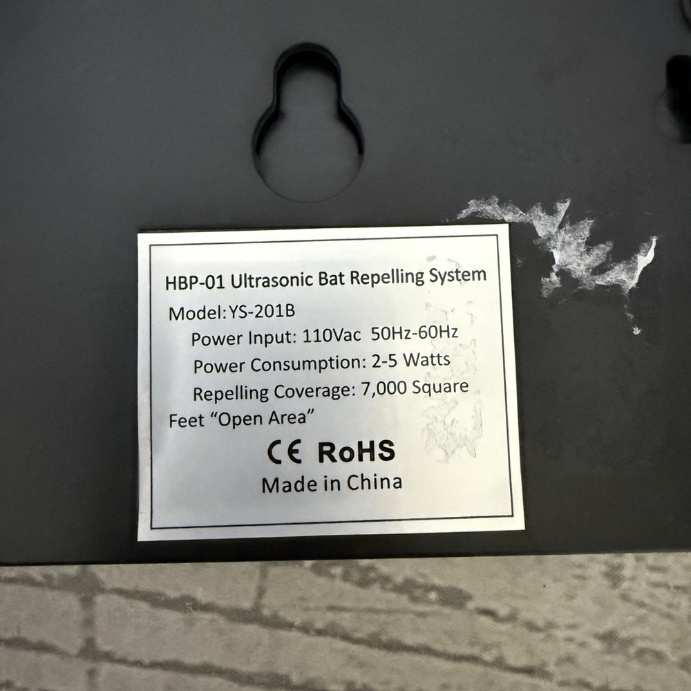 HBP-01 Briidea Ultrasonic Bat Repelling System Model YS-201B