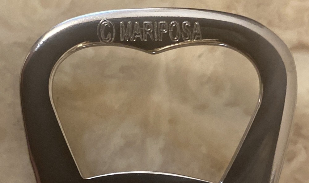 Mariposa Nutcracker Bottle Opener Hand Made Silver Tone