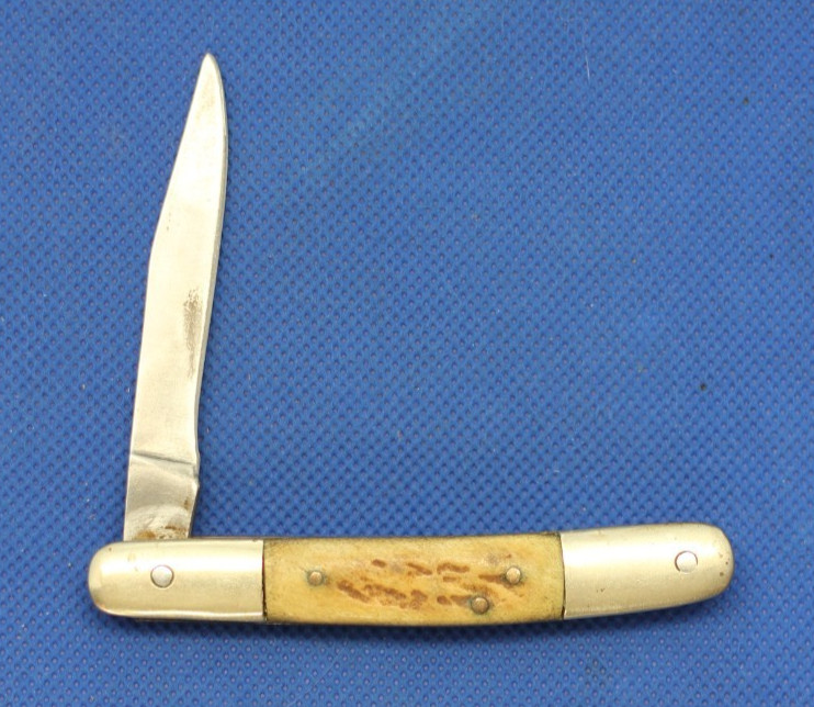 Vintage Handmade bone handle pocket knife