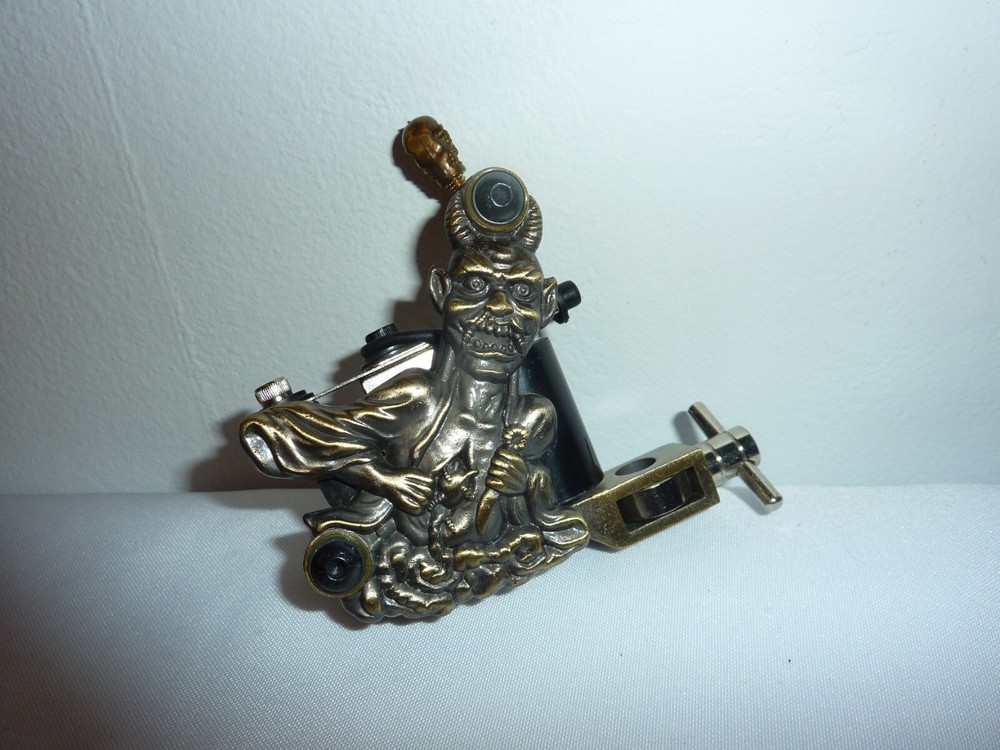 Devil Demon Tattoo Ink Painter Machine Accessory Metal Goth Skull Untested