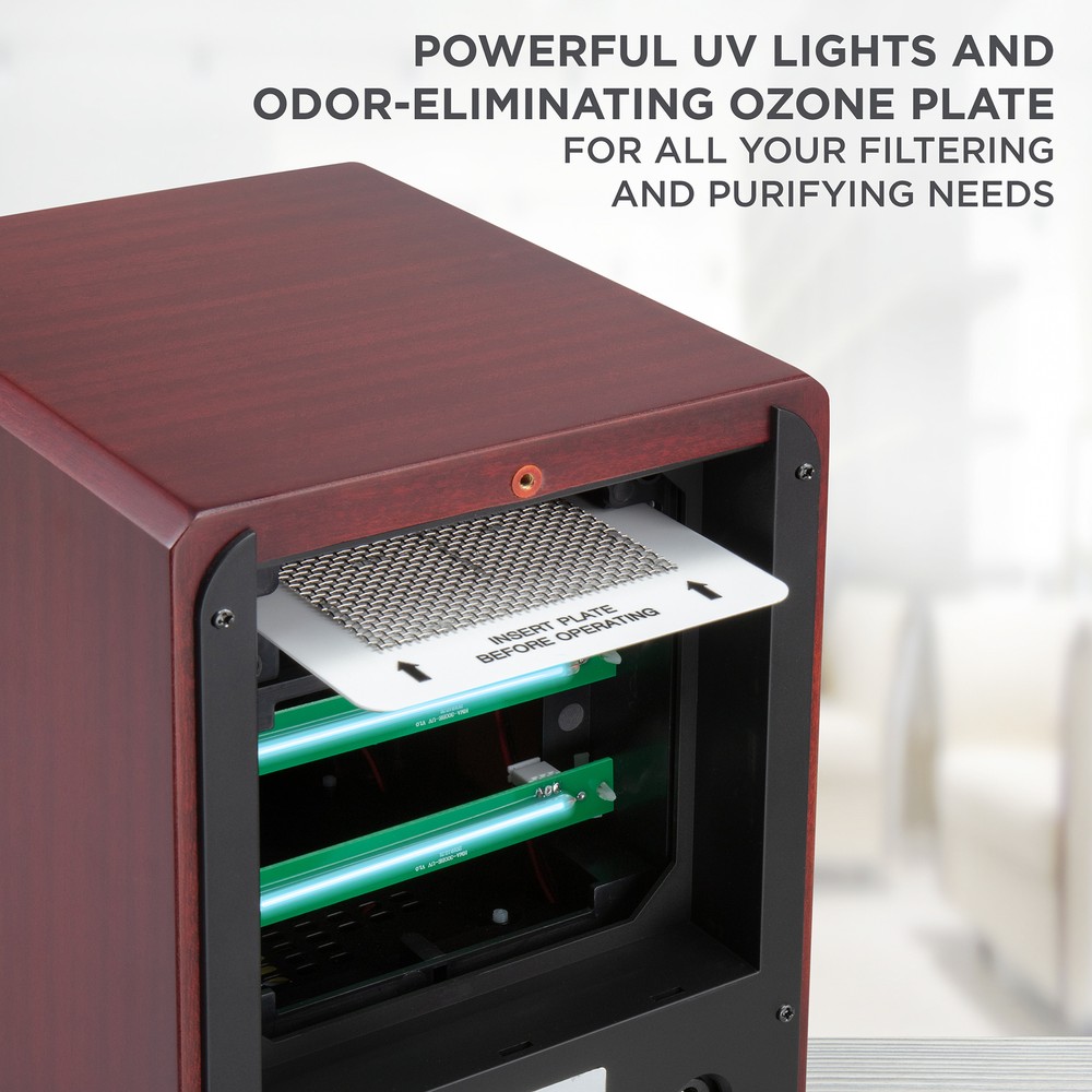 Ivation Ozone Air Purifier Portable Deodorizing System w/ Multi-Level Filtration